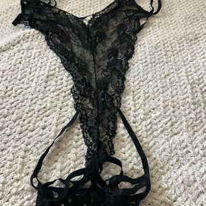 SHEIN Black Lace Chemise